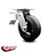 Service Caster 6 Inch Rubber on Steel Caster with Roller Bearing and Total Lock Brake SCC SCC-TTL30S620-RSR - alternate 2